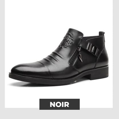 VÉLORIX™ – Bottines Homme en Cuir Premium