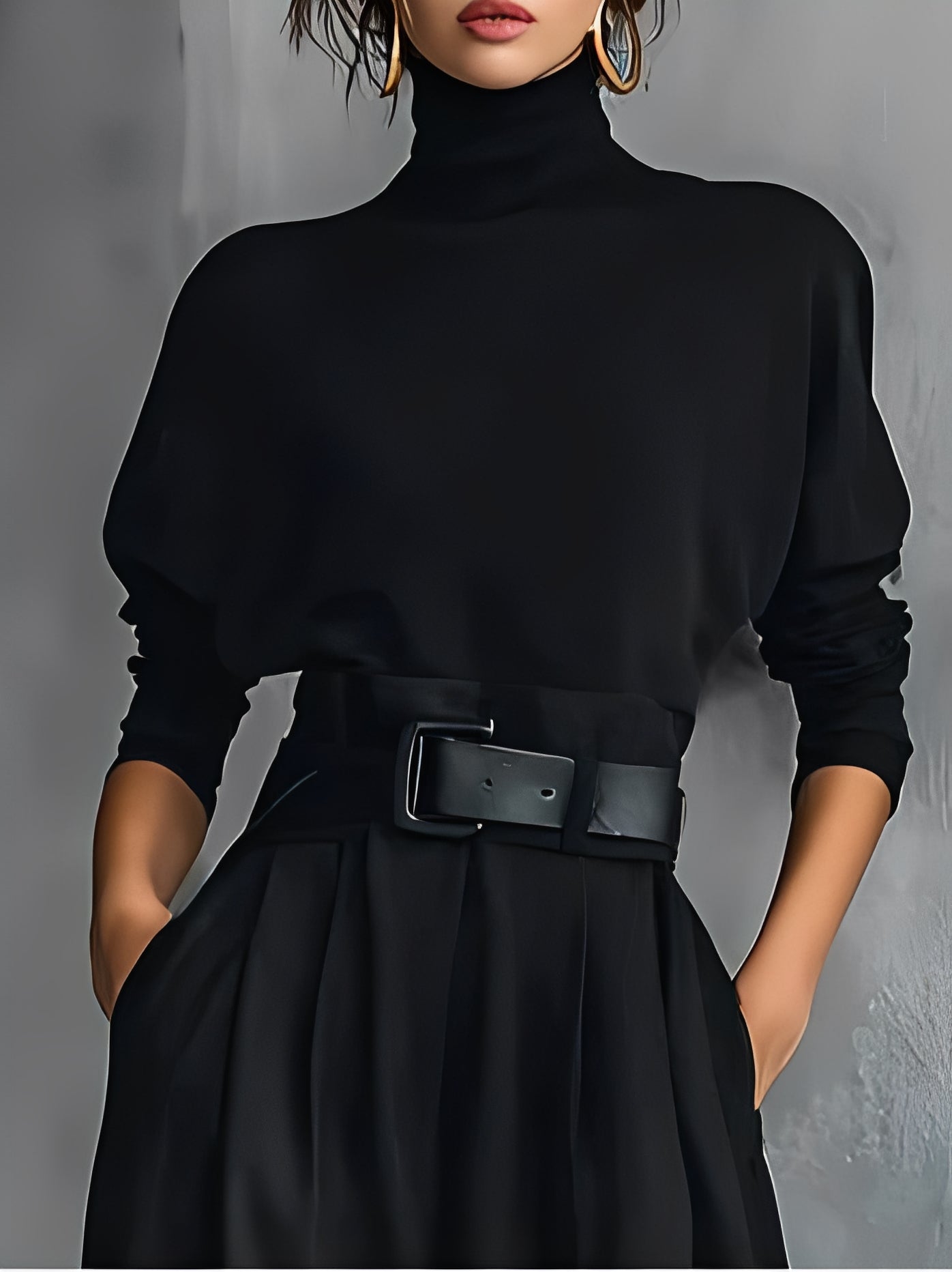 Elvara™ | Ensemble élégant avec col et pantalon droit