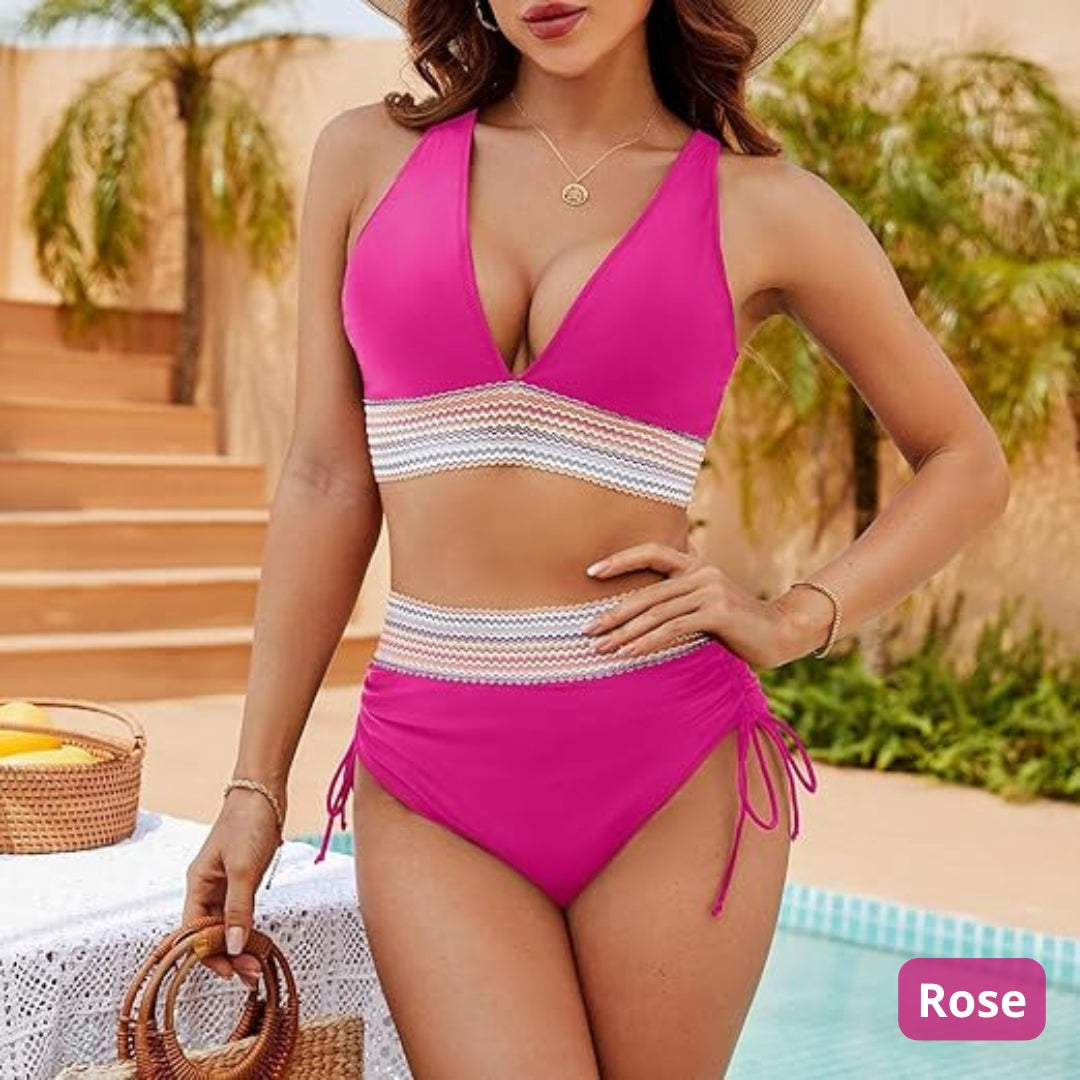 AquaBelle™ - Bikini Taille Haute