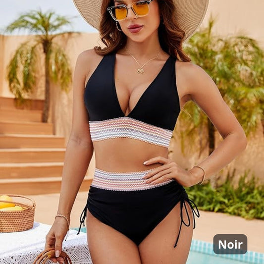 AquaBelle™ - Bikini Taille Haute