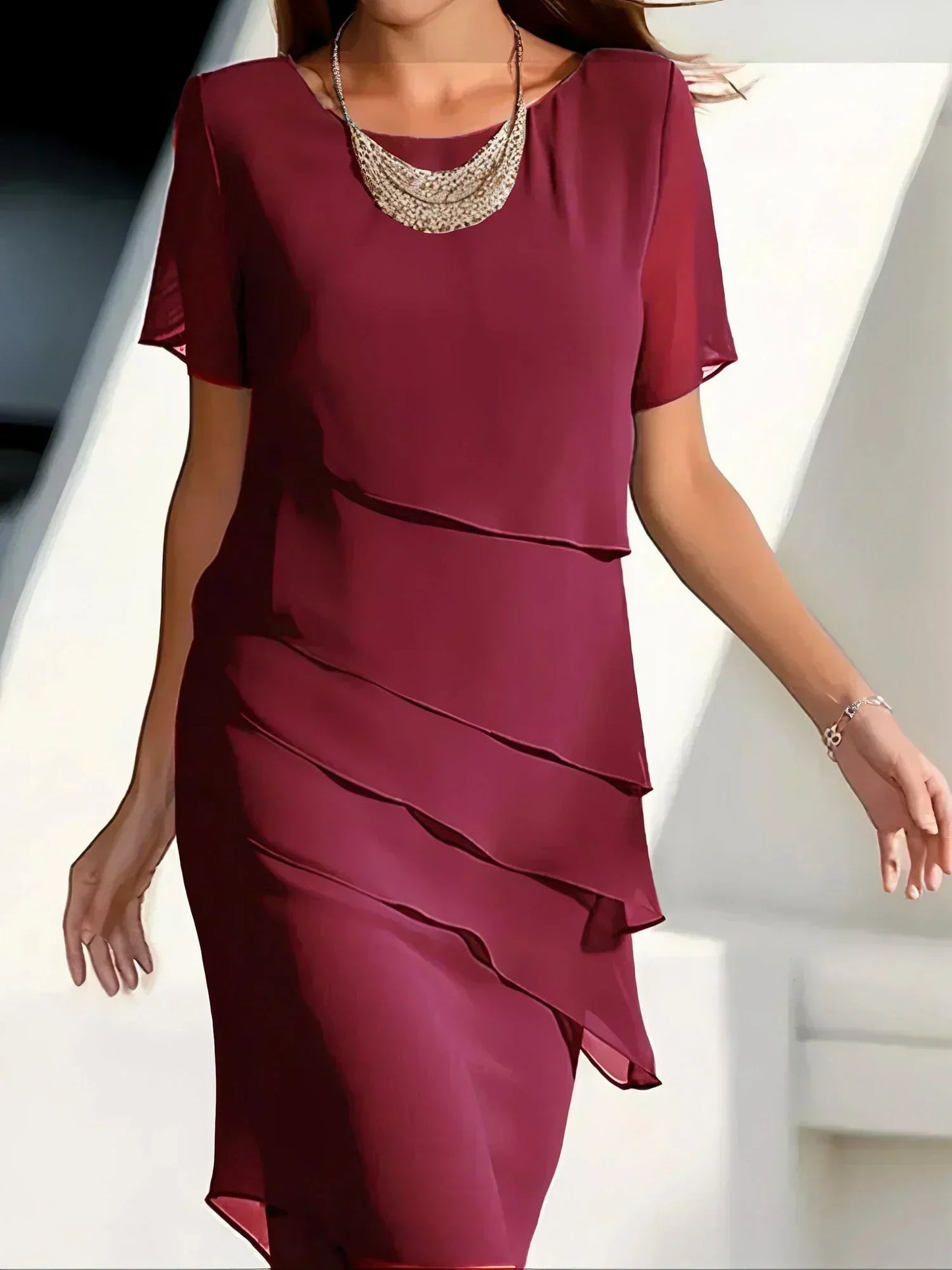 Sorelia™ Robe Fluide Multicouches