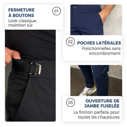 Elastivo™ - Pantalon Slim Extensible pour Homme