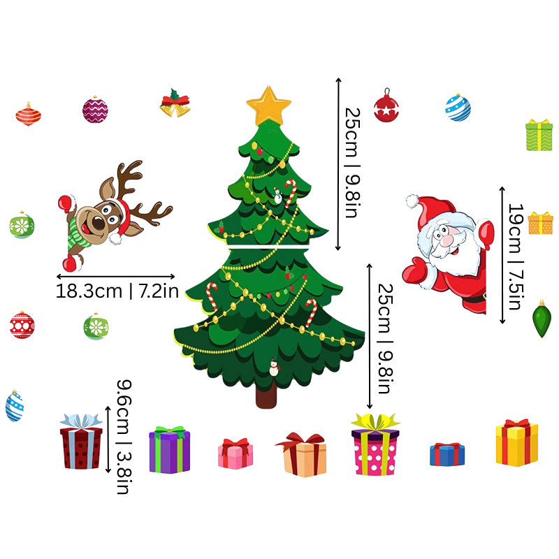 FestyMag™ – Ensemble de décorations de Noël magnétiques