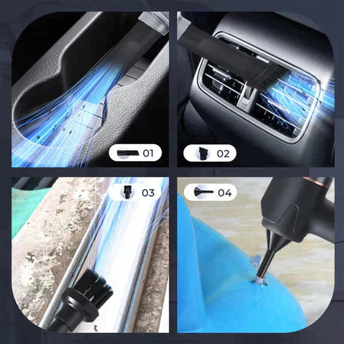 VentoClean™ – Aspirateur Sans Fil 3-en-1 Compact pour Maison & Voiture