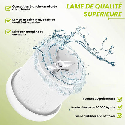 NexiBlend™ – Mixeur portable rechargeable 2-en-1