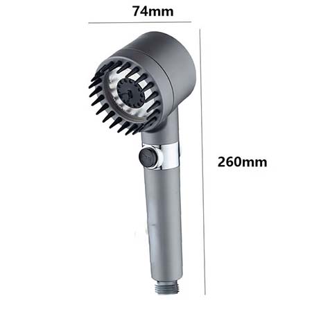 AuréaFlow™ – Pomme de Douche Pressurisée Multi-Jets avec Filtration