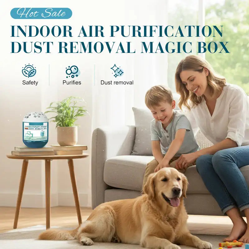 Aerovelle™ - PureBox – Assainisseur passif de poussière et d'air pour les espaces intérieurs