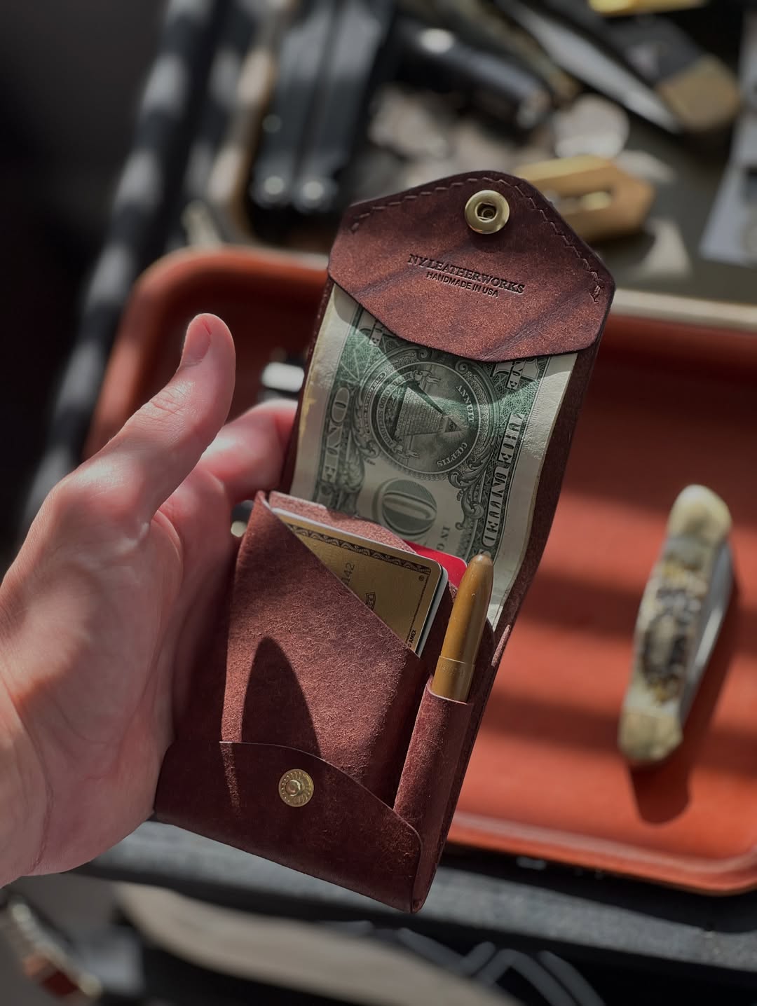 Valtèra™ - Porte-cartes en cuir fait main
