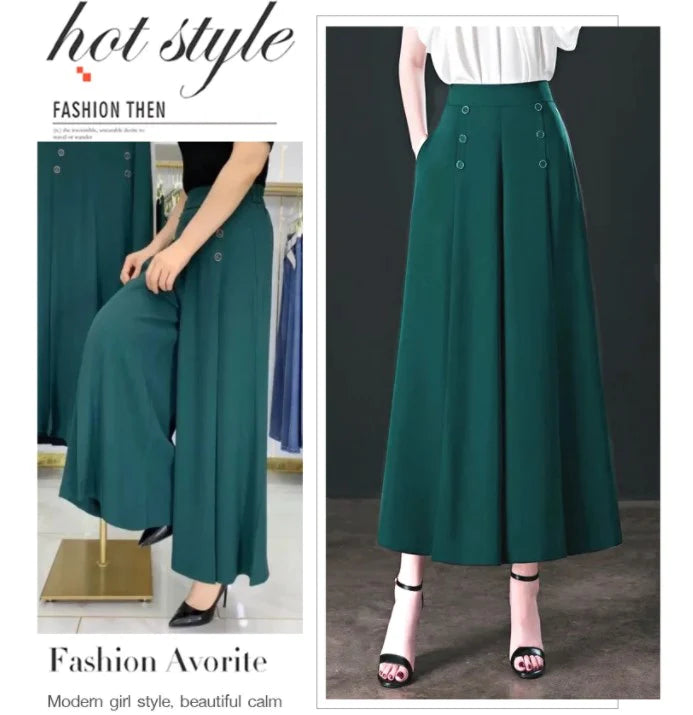Élancia™ Pantalon Large Plissé Confort