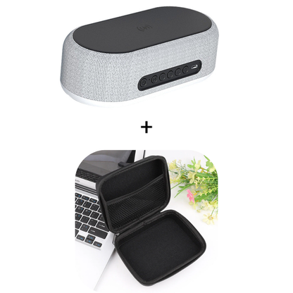 Nexivox™ - station de recharge slim 6-en-1 avec haut-parleur et horloge