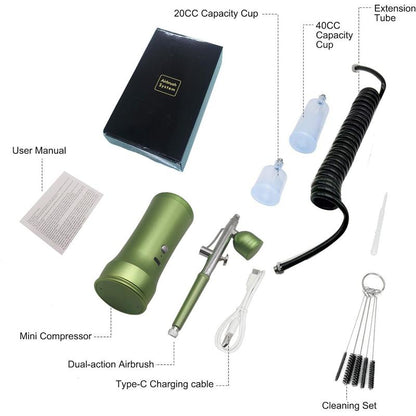 Aerolisse™ Kit Aérographe Portable – Précision & Créativité Sans Fil