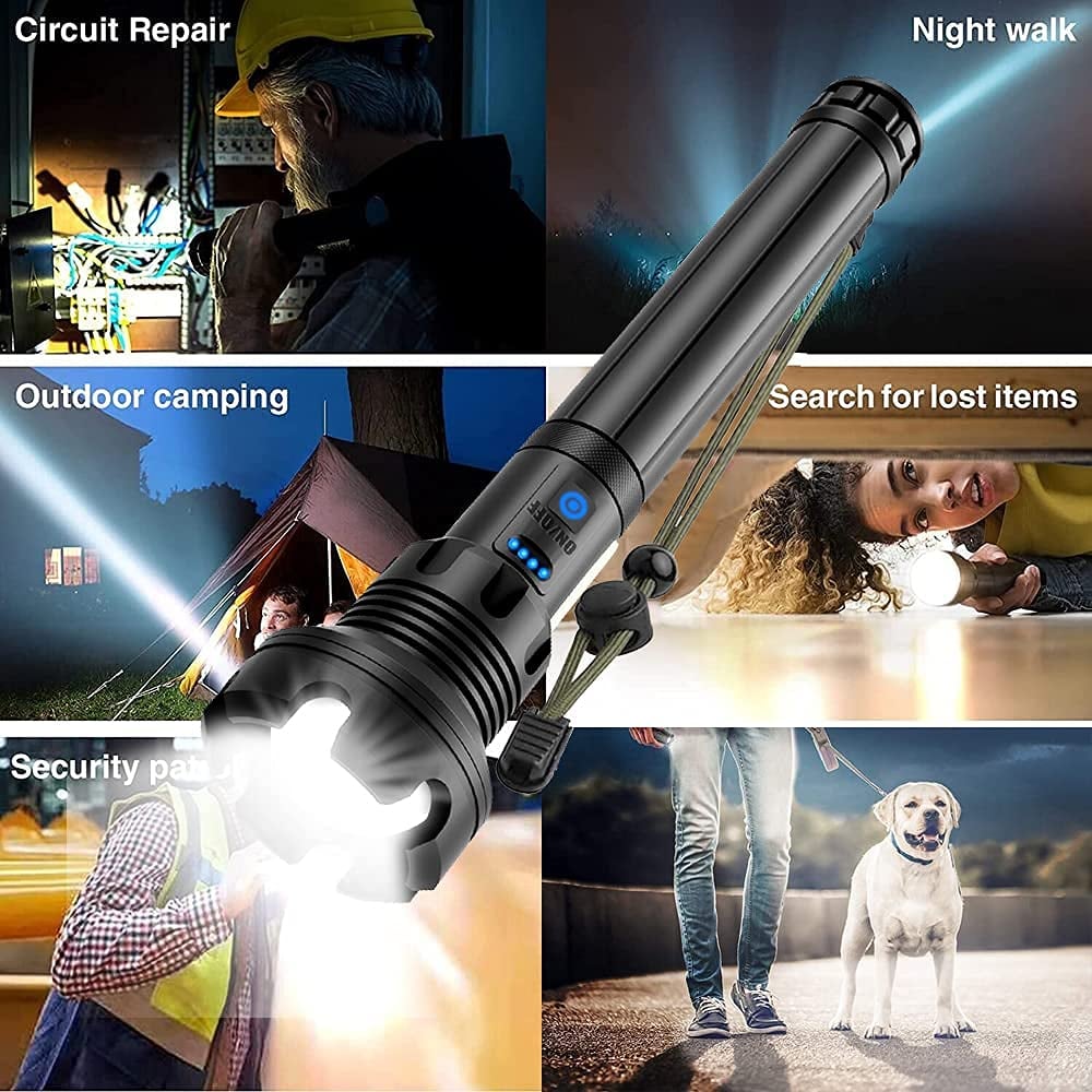 LumiForce™ – Lampe Torche LED Haute Puissance Rechargeable
