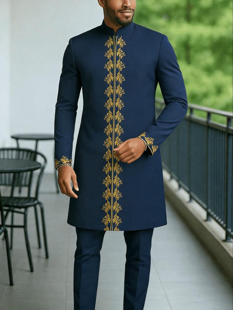 Kaviro™ - Ensemble Caftan Homme 2 Pièces