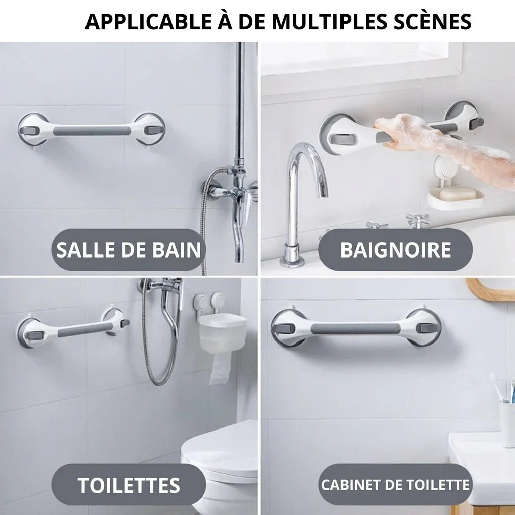 Gripora™ Barre d’Appui Sécurisée – Installation Sans Perçage
