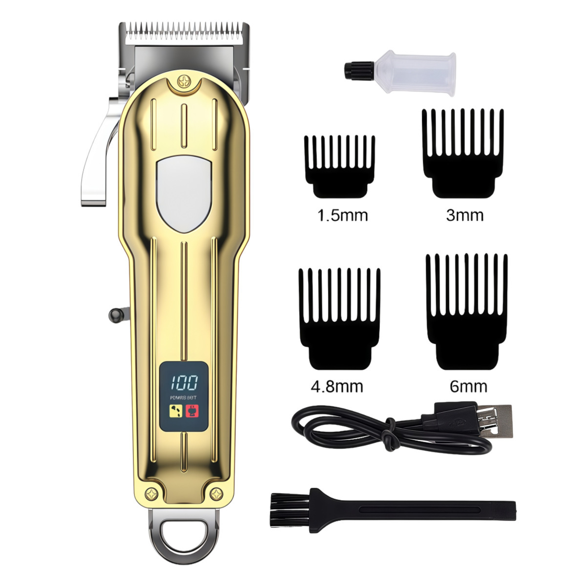 TrimVance™ – Tondeuse LCD Intelligente pour Cheveux Nets et Soignés