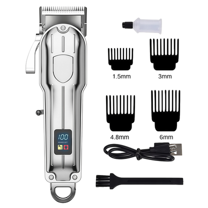 TrimVance™ – Tondeuse LCD Intelligente pour Cheveux Nets et Soignés