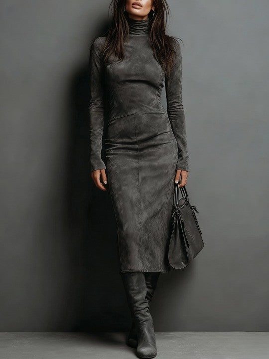 Robe Midi en DaimContour™