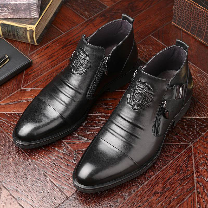 Noctyro™ Bottines Élégance Zippée Homme