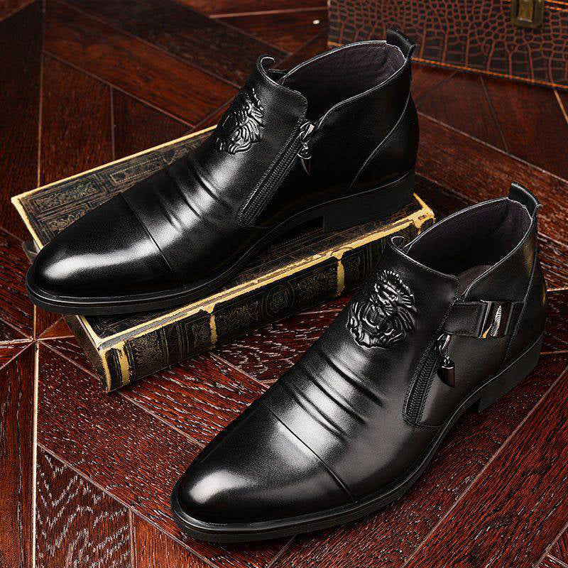VÉLORIX™ – Bottines Homme en Cuir Premium