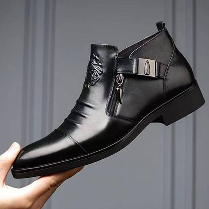 Noctyro™ Bottines Élégance Zippée Homme