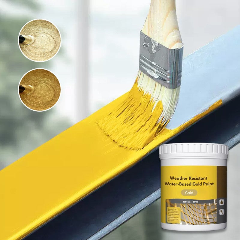 Auréline™ - Peinture Dorée Décorative à Base d’Eau – Finition élégante et durable