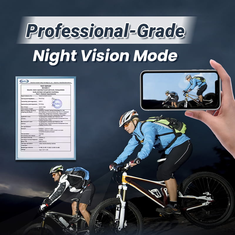 RideGuard™ - Cam 2K – Caméra Vélo Portable HD