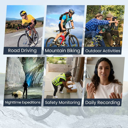 RideGuard™ - Cam 2K – Caméra Vélo Portable HD
