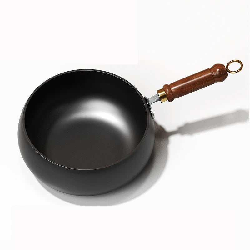 FeuVrai™ – Poêle Wok en Fonte Artisanale