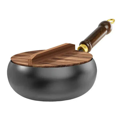 FeuVrai™ – Poêle Wok en Fonte Artisanale