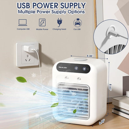 Brumalya™ Mini Ventilateur 2-en-1 – Fraîcheur Portable & Brumisation