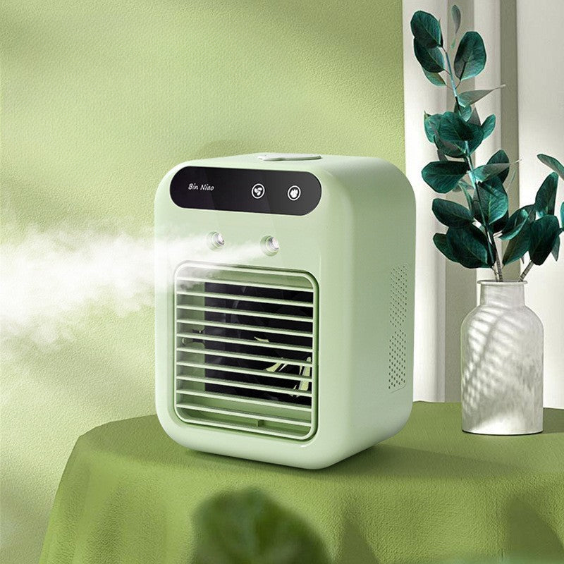 Brumalya™ Mini Ventilateur 2-en-1 – Fraîcheur Portable & Brumisation