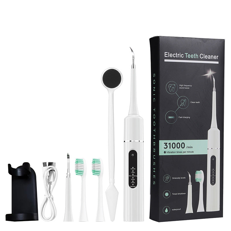 DentéaVibe™ – Brosse à Dents Électrique & Kit de Nettoyage Buccal Intelligent