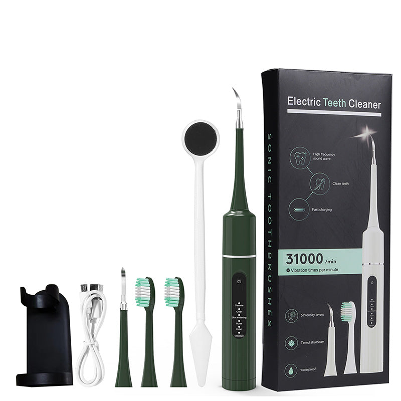 DentéaVibe™ – Brosse à Dents Électrique & Kit de Nettoyage Buccal Intelligent