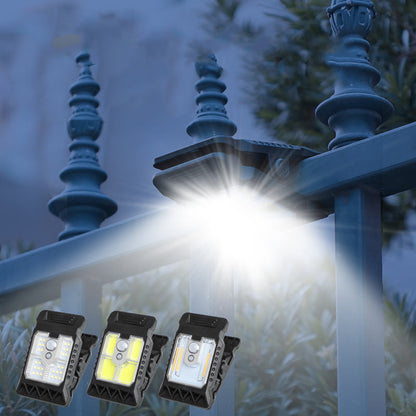LumiClip™ – Lampe Solaire à Clip avec Détecteur de Mouvement