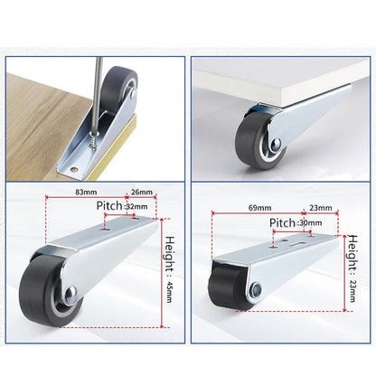 Moventra™ - Roulettes Pivotantes pour Meubles | 1+1 GRATUIT