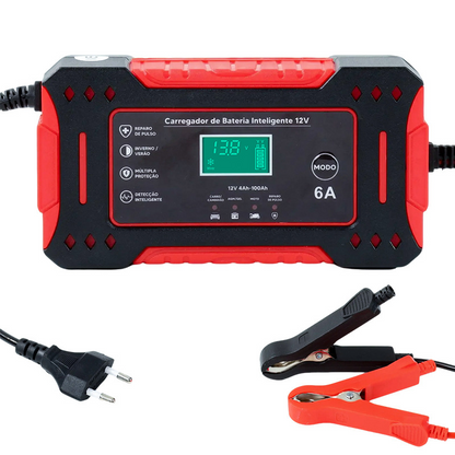 Voltarys™ - Chargeur Intelligent de Batterie Auto & Moto – Compact, sûr et polyvalent