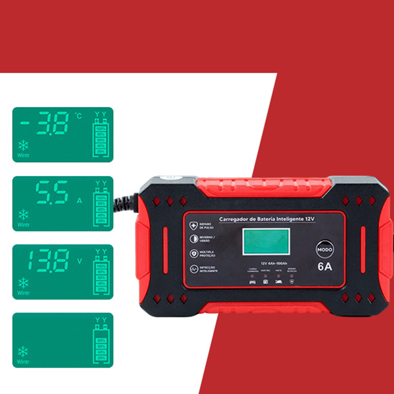 Voltarys™ - Chargeur Intelligent de Batterie Auto & Moto – Compact, sûr et polyvalent
