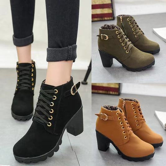 Élyssane™ – Bottines à Talon Épais Élégantes et Confortables