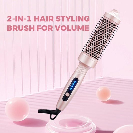 Volyra™ - Brosse Chauffante Volume & Lissage 2-en-1