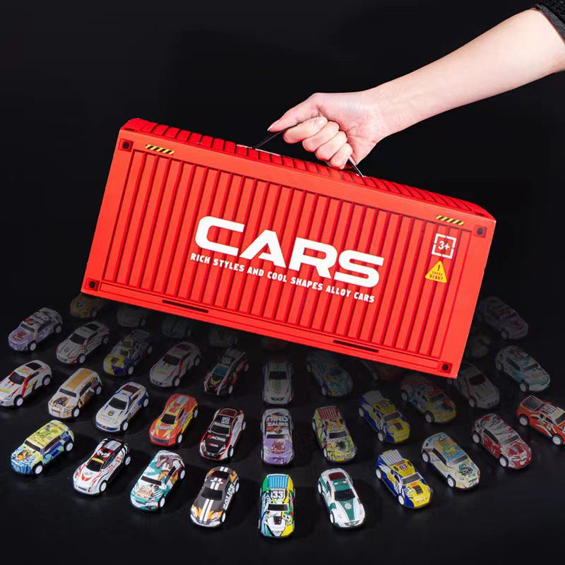 TurboNest™ – Coffret 48 Mini-Voitures à Recul avec Garage Intégré