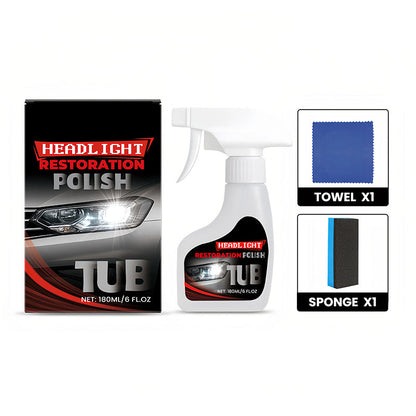 Clairenzo™ | Solution nettoyante & protectrice pour phares de voiture (180 ml)