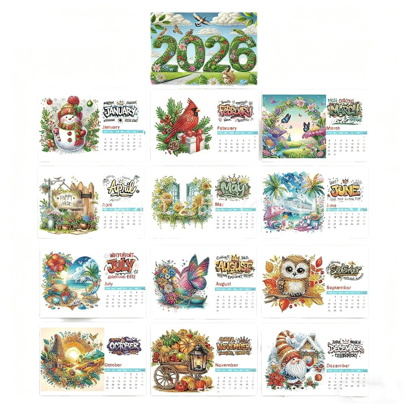 SparkVista™ Calendrier de bureau DIY en diamant