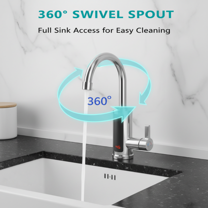 Hydrionyx™ – Robinet Chauffant Instantané 360° avec Affichage LED