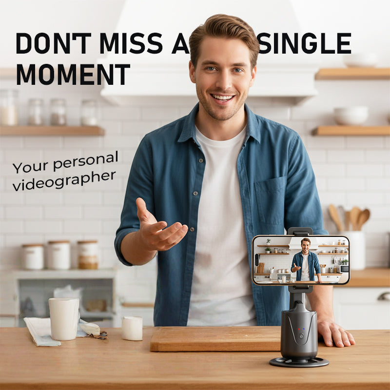 PivotEase™ – Support Téléphone Intelligent à Suivi Automatique 360°