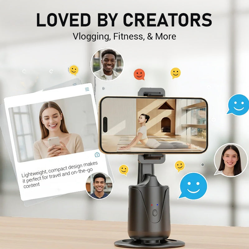 PivotEase™ – Support Téléphone Intelligent à Suivi Automatique 360°