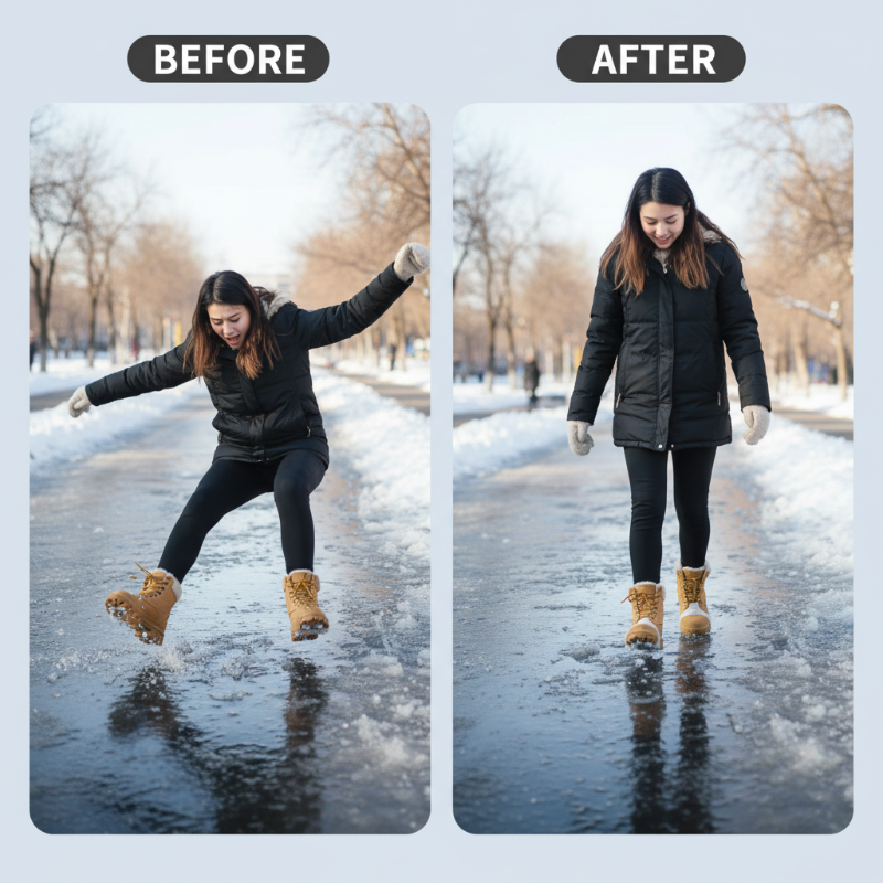 FrostGrip™ – Adhérence Pratique et Confortable pour l’Hiver