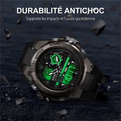 Horvex™ – Montre de Sport Multifonction Étanche avec Rétroéclairage pour Hommes