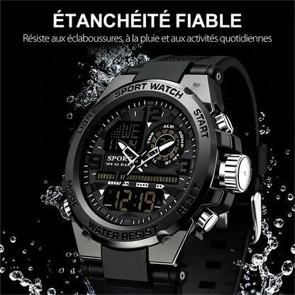 Horvex™ – Montre de Sport Multifonction Étanche avec Rétroéclairage pour Hommes