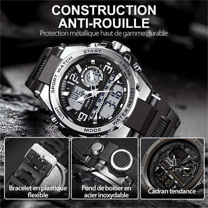 Horvex™ – Montre de Sport Multifonction Étanche avec Rétroéclairage pour Hommes