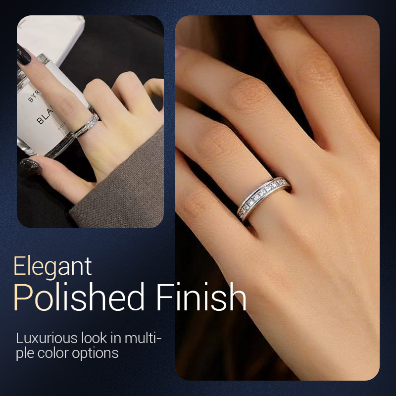 AureliaTurn™ – Bague en Zirconium Tournante de Luxe